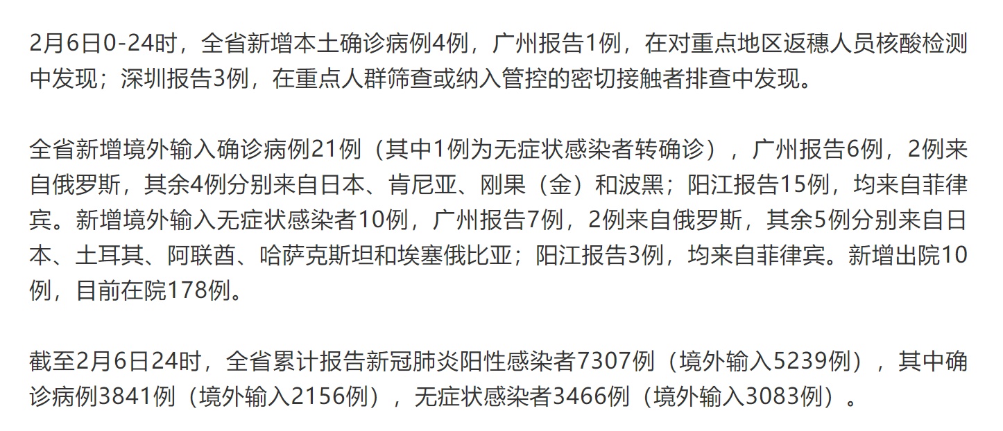 广东省今日新增确诊病例，积极应对，共克时艰